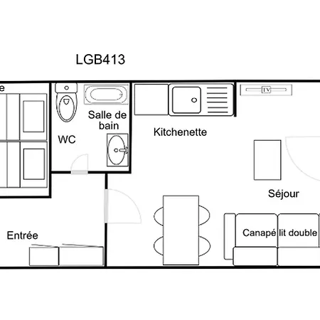 Confortable 2 Pieces, Skis Aux Pieds, 4 Pers, Balcon Ouest - Fr-1-182a-38 公寓 *